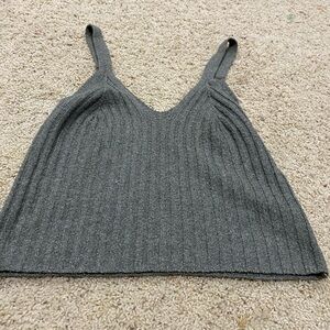 Sincerely Jules Charcoal Ribbed Camisole